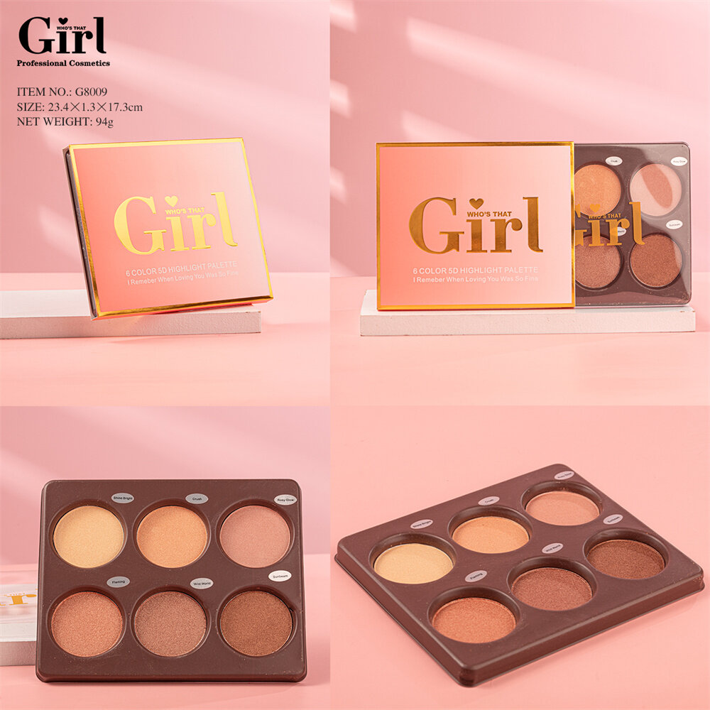 Who's That Girl 6 Colors Highlight Palette