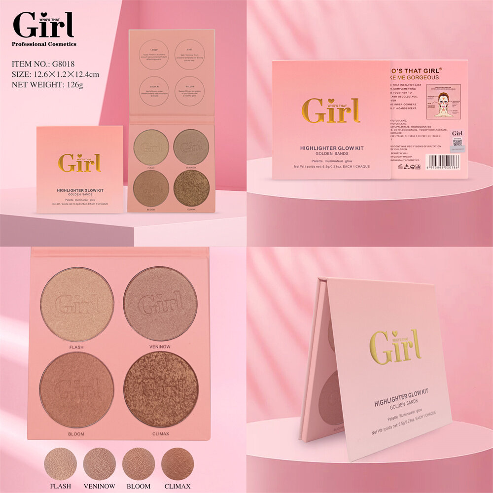 Who's That Girl 4 colors Highlight Palette