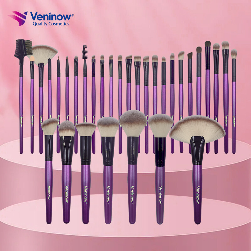 Veninow 32 Piece Purple Makeup Stes