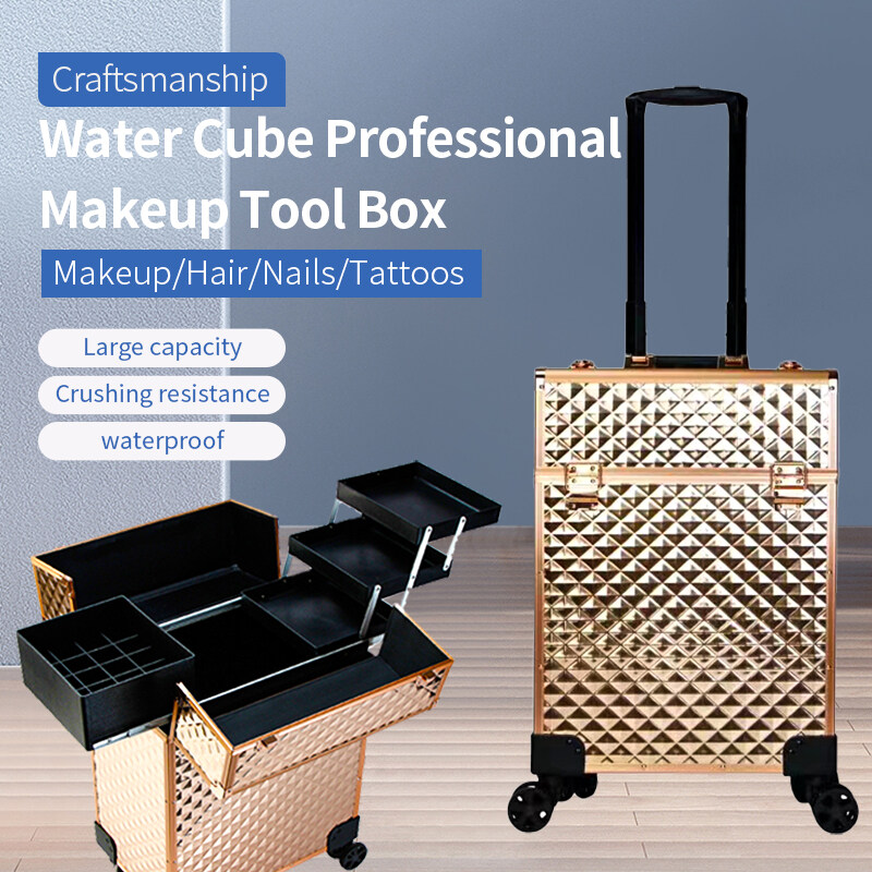 Veninow Trolley Makeup Box Artist Portable