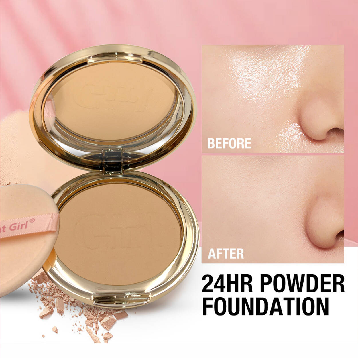 Who's That Girl Compact Makeup Powder Foundation