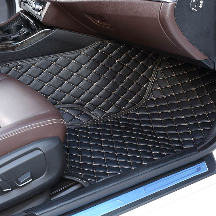 SONSANG Leather Luxury Car Mats Fashion Leather Auto Car Fully Enclosed Floor Mats