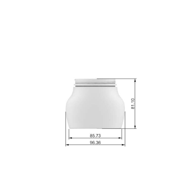 300ml Round and Flat Shape HDPE Plastic Jar Packaging For Hair Mask Product