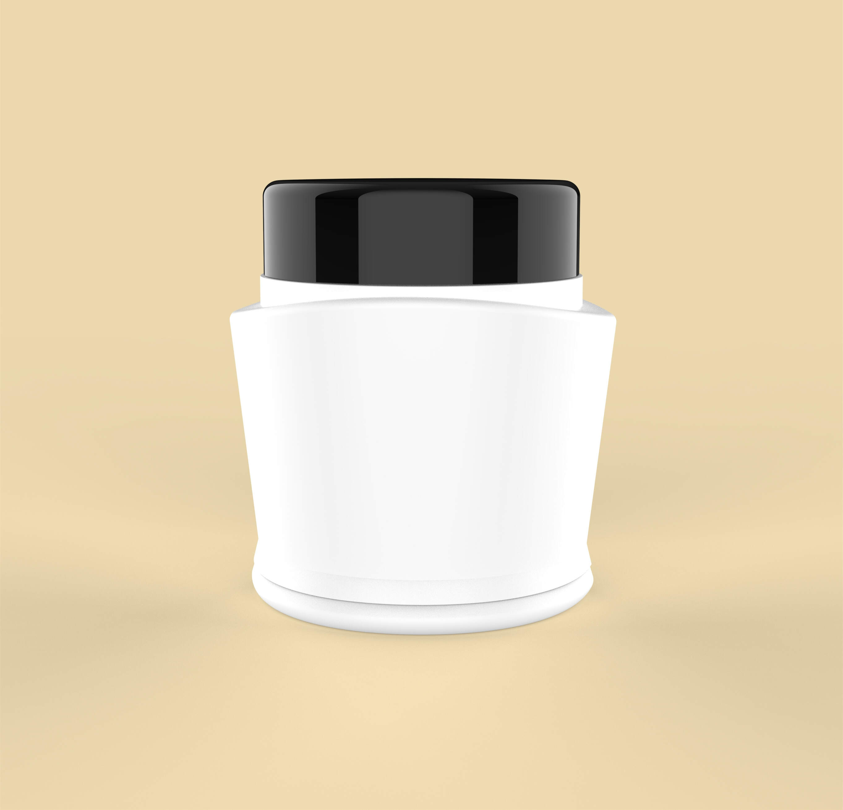 300ml HDPE Plastic Round Can with Lid High-end Beauty Massage Cream Box Customized by Manufacturer Packaging