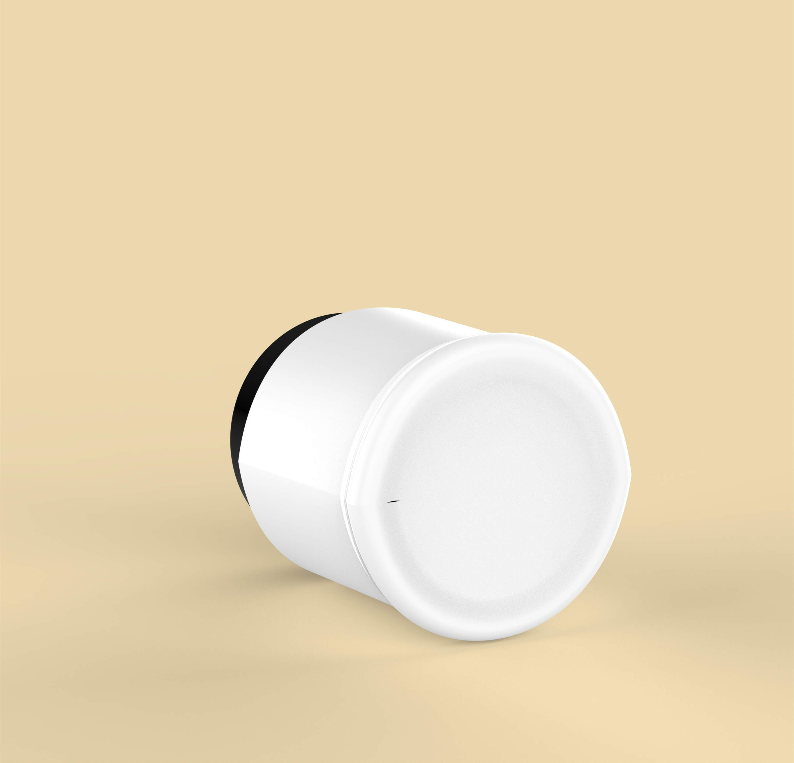 300ml HDPE Plastic Round Can with Lid High-end Beauty Massage Cream Box Customized by Manufacturer Packaging