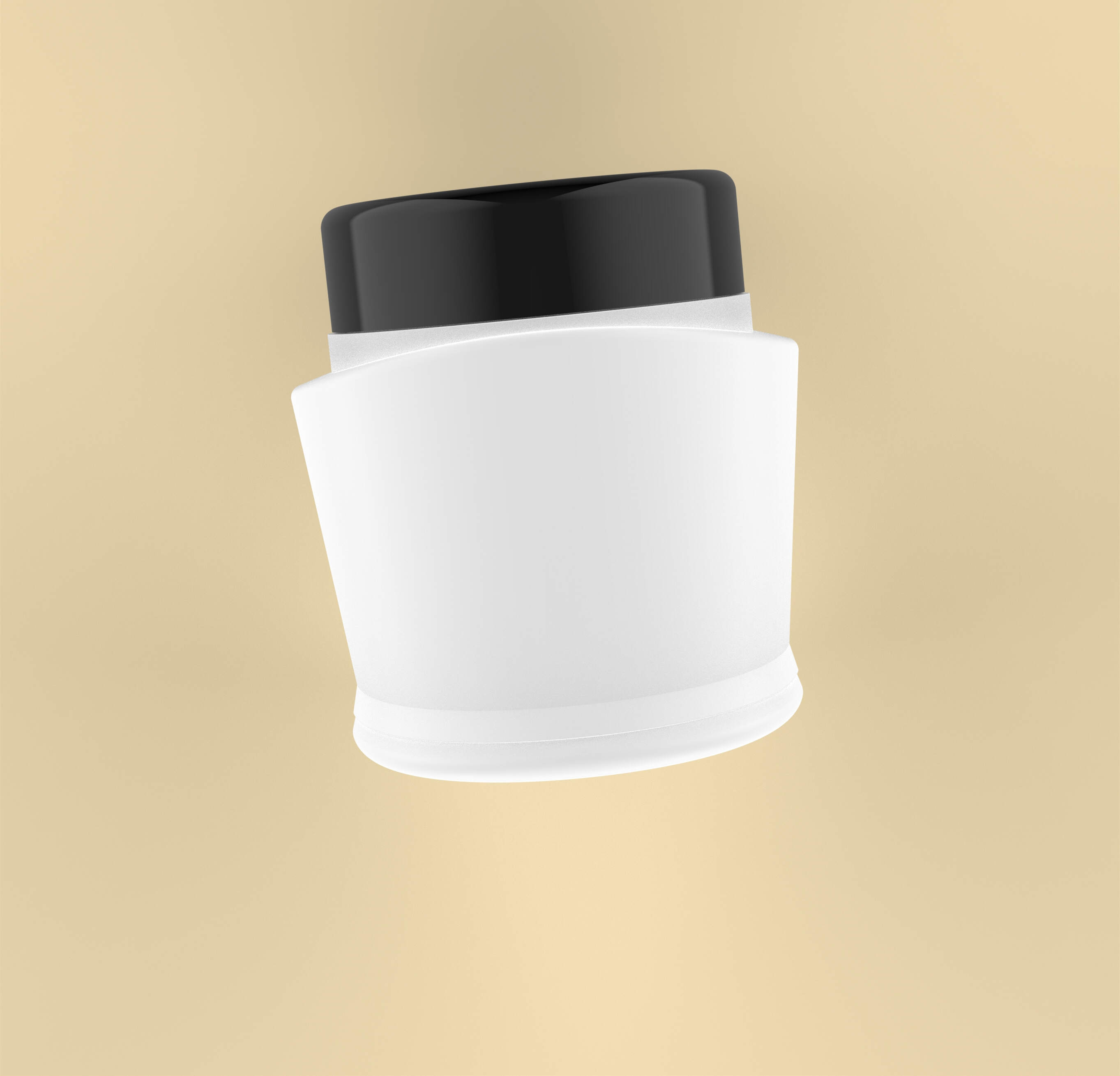 300ml HDPE Plastic Round Can with Lid High-end Beauty Massage Cream Box Customized by Manufacturer Packaging