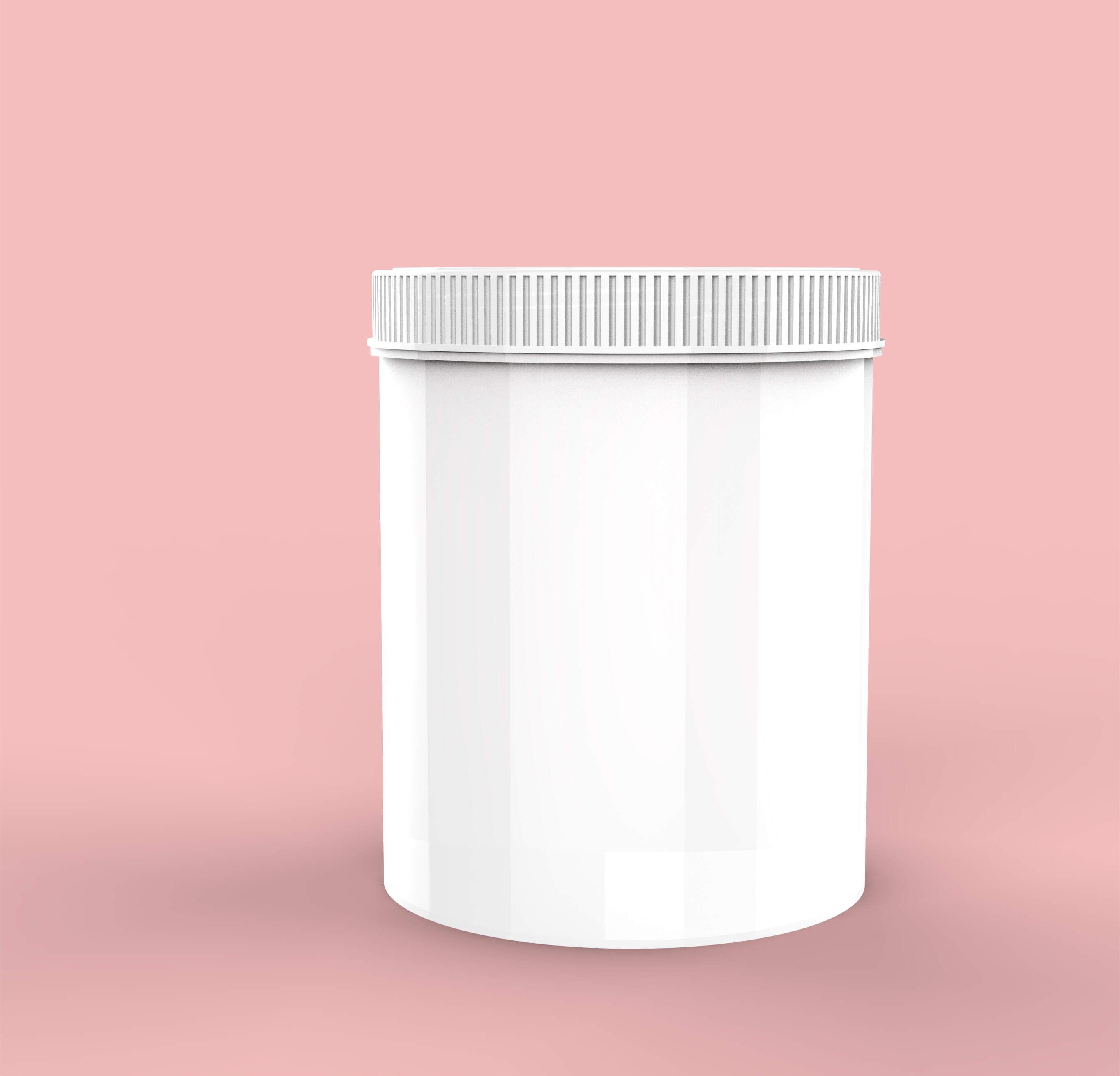 1000ml Round Shape PP Plastic Jar Packaging For Hair Mask Product