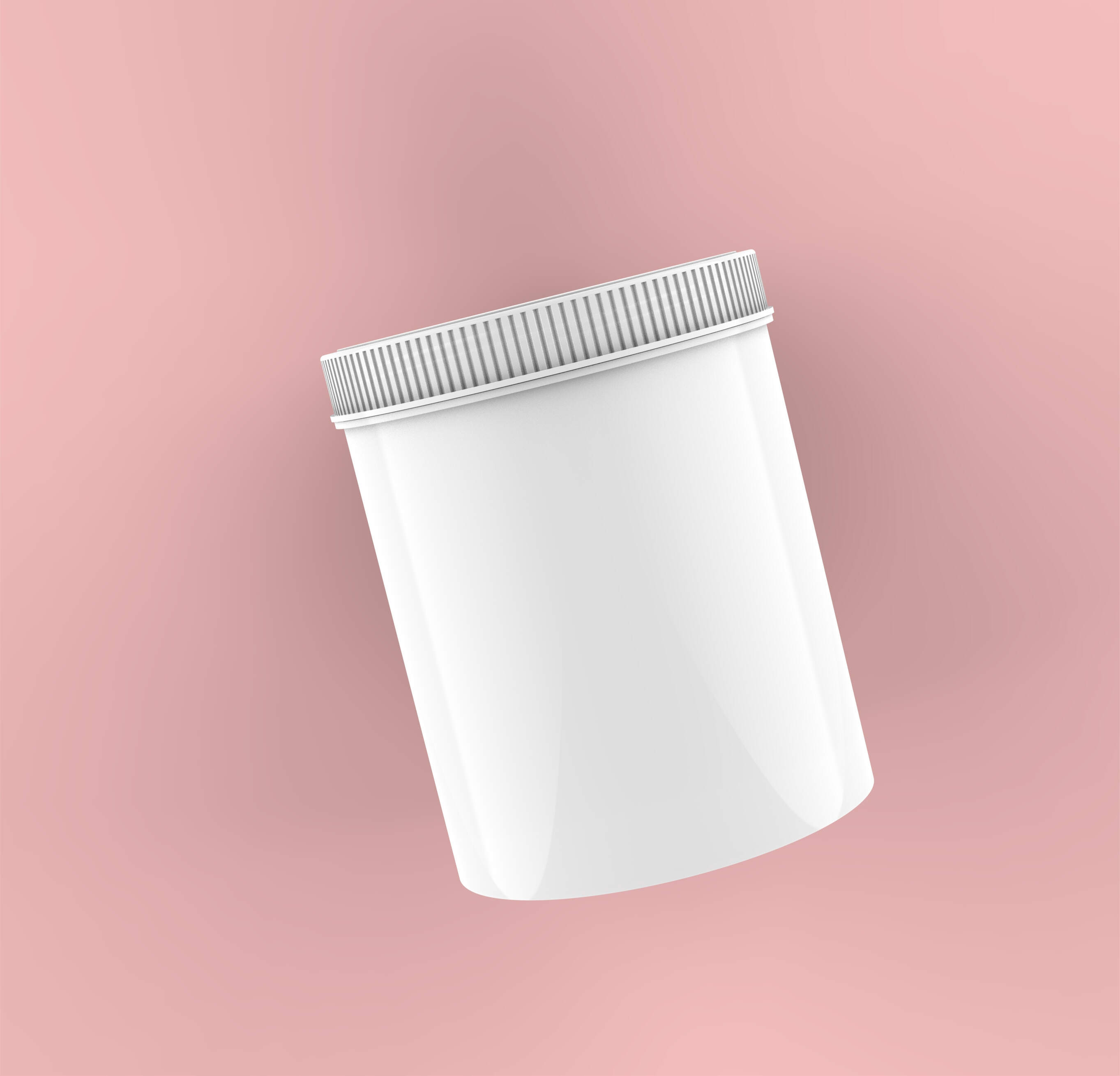 1000ml Round Shape PP Plastic Jar Packaging For Hair Mask Product