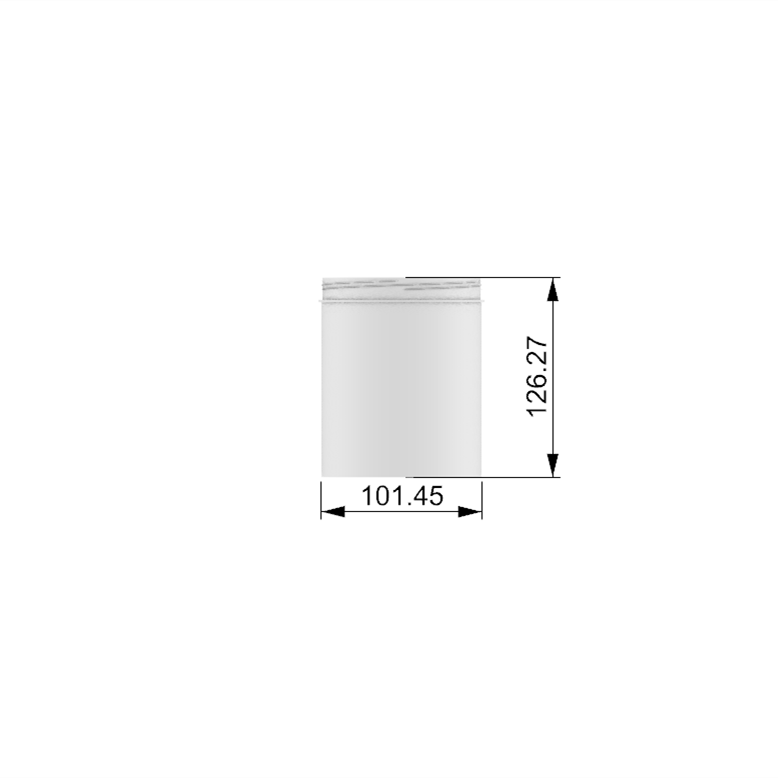1000ml Round Shape PP Plastic Jar Packaging For Hair Mask Product