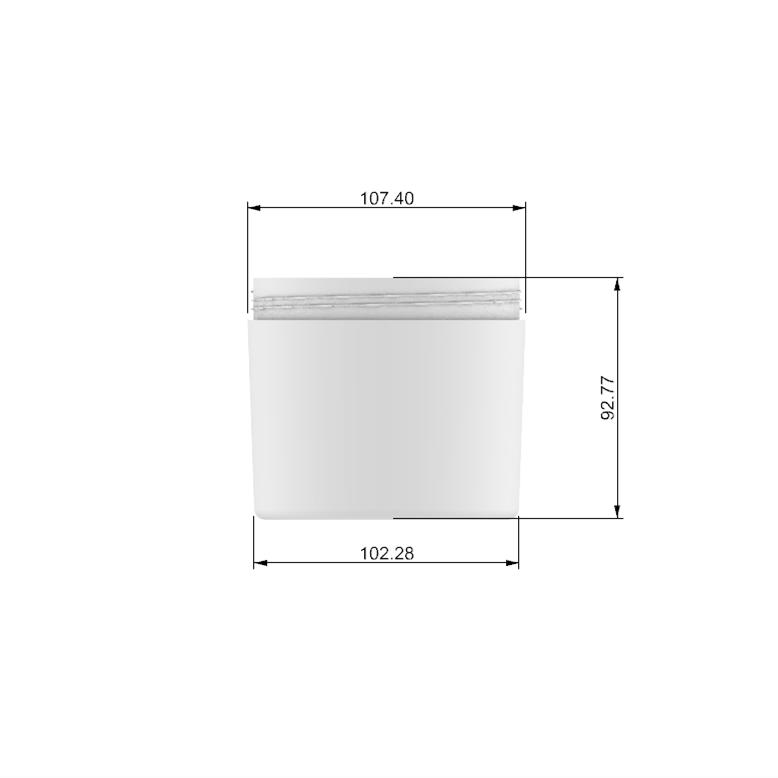 500ml Round Shape PET Plastic Jar Packaging For Hair Mask Product