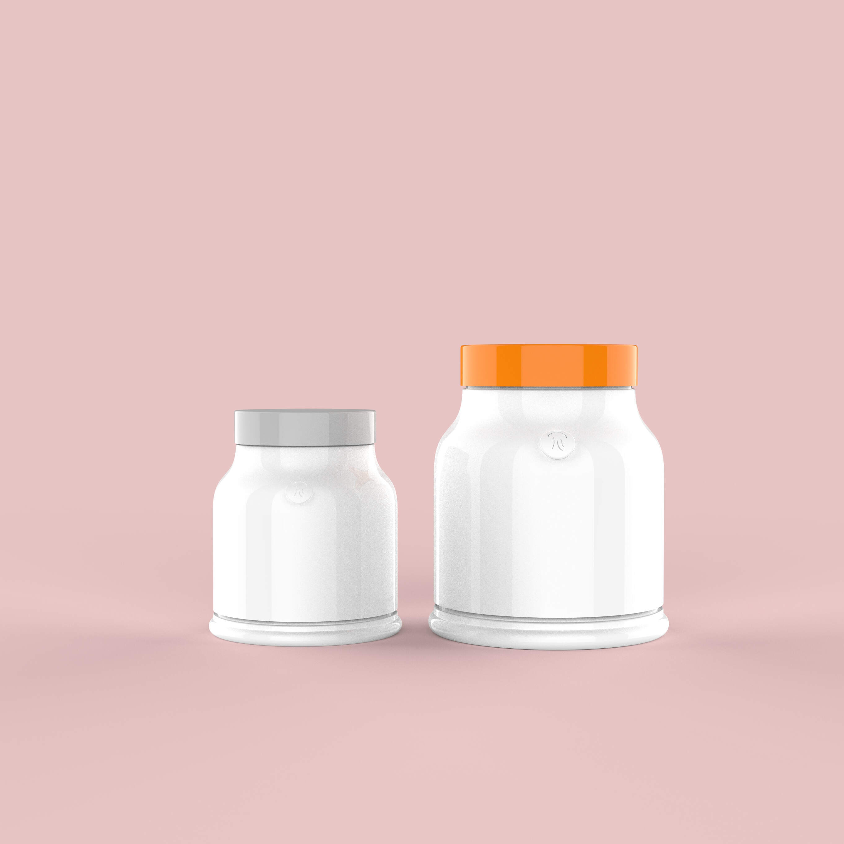 500ml/1000ml Round Shape PET Plastic Jar Packaging For HairCare Mask Product