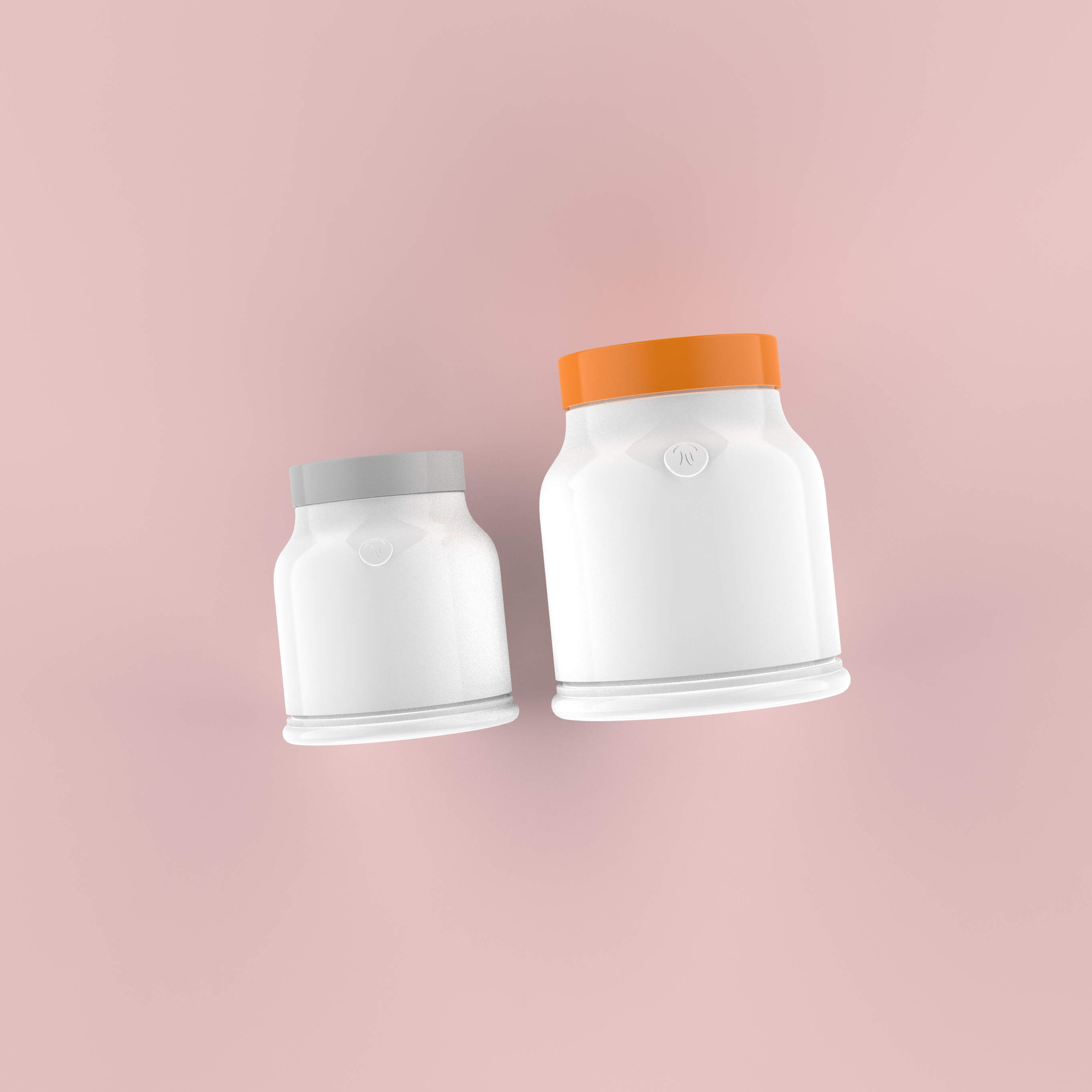 500ml/1000ml Round Shape PET Plastic Jar Packaging For HairCare Mask Product