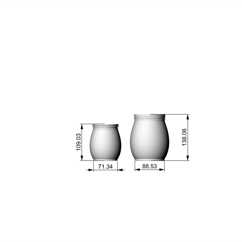 500ML/1000ML Round Shape PET Plastic Steel Buckle Sealed Jar Packaging For Hair Care Product.