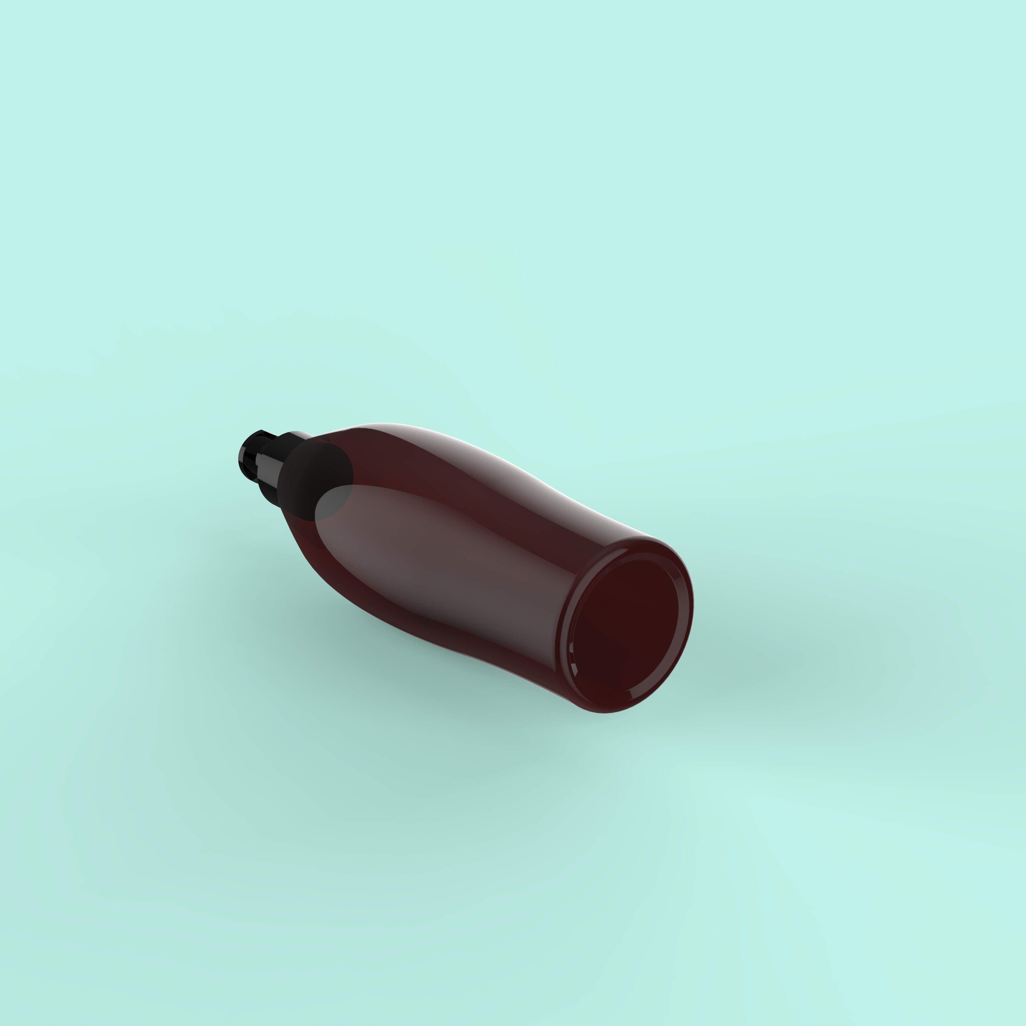 250ML Round Shape PET Bottle With Pump Packaging For Hair Care Shampoo Product