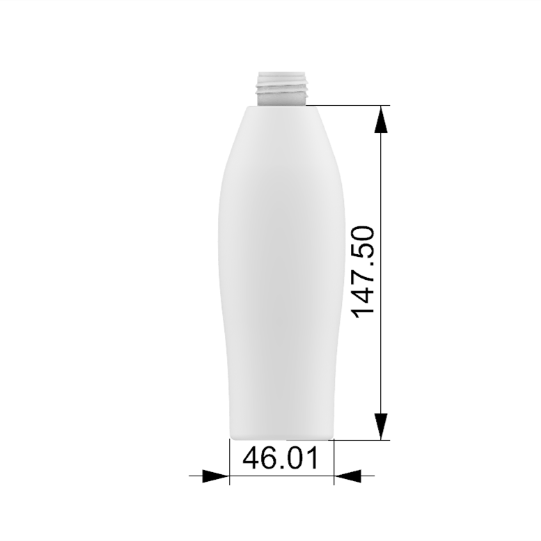 250ML Round Shape PET Bottle With Pump Packaging For Hair Care Shampoo Product