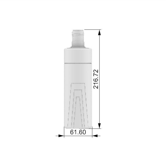 480ML Round Shape HDPE Bottle Packaging for Hair Care Shampoo Product