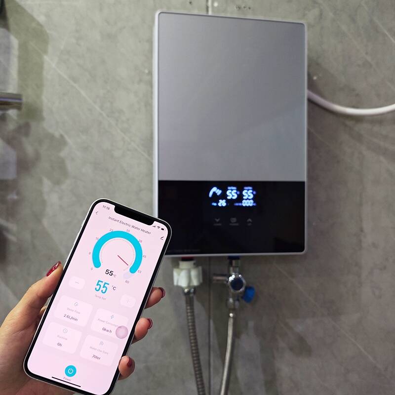 8000W Intelligent Remote Control Small 220V Instant Shower Water Heater