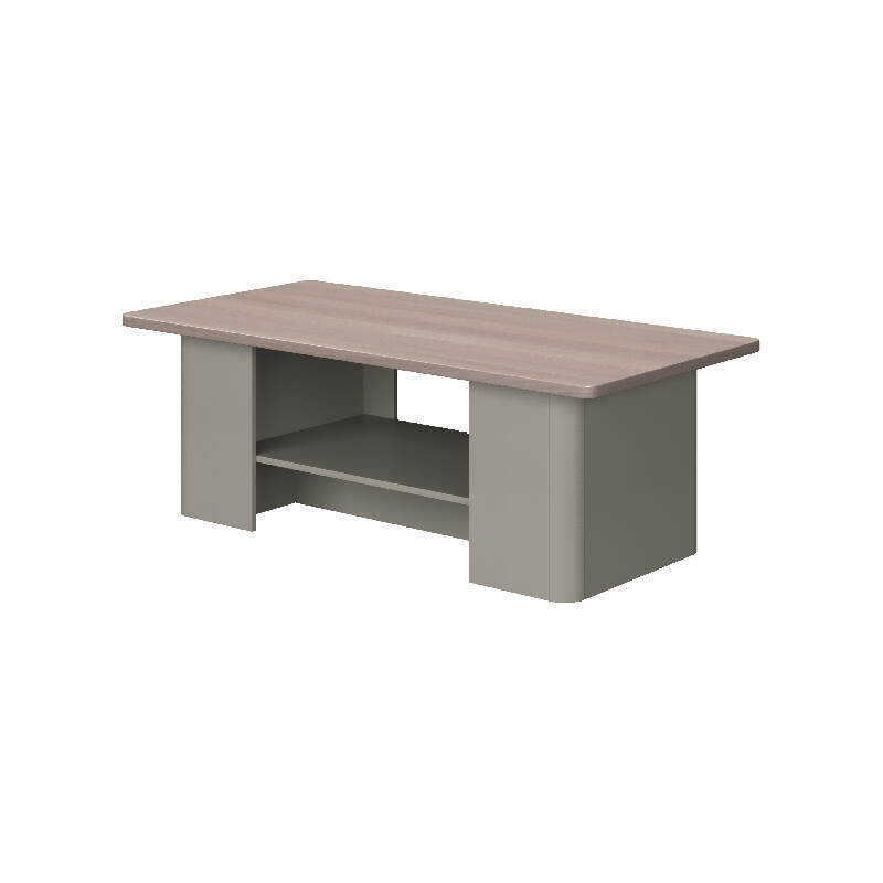 Coffee Table Modern Center Table with Open Storage Shelf for Living Room Office