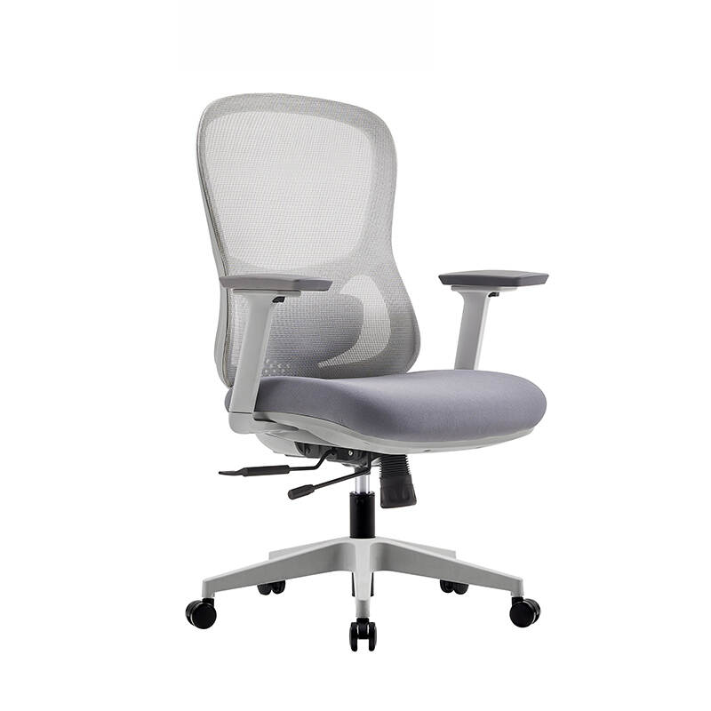 Best Office Ergonomic Lumbar Support Mesh Swivel Office Chair -Grey