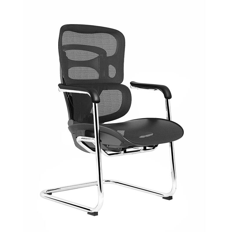 Meeting Luxury Visitor Chromed Bow Office Conference Executive Mesh Chair