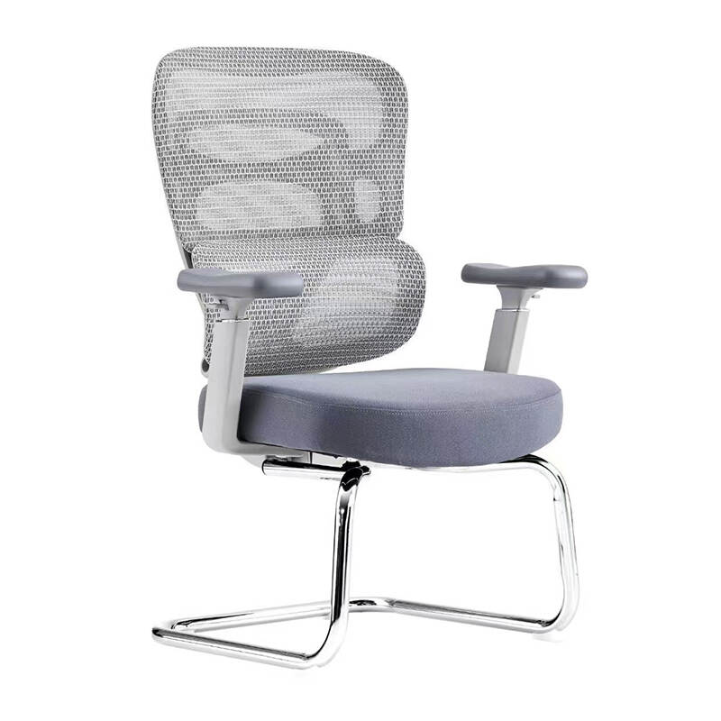 New Multi-Functional Armrest And Adjustable Backrest Full Mesh Office Meeting Visitors Reception Chair