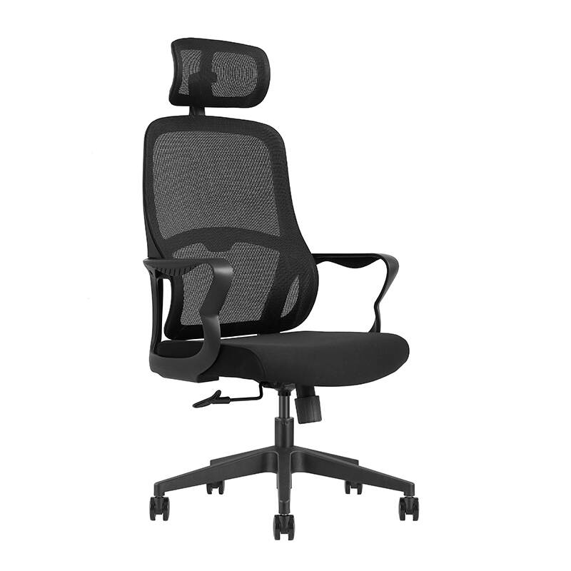 High Back Swivel Ergonomic Mesh Fabric Office Chair with Headrest Workstations Chair