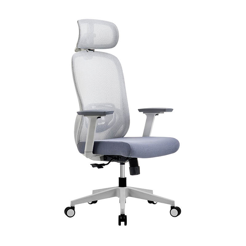 Modern high back mesh lumbar support adjustable headrest ergonomic swivel office chair