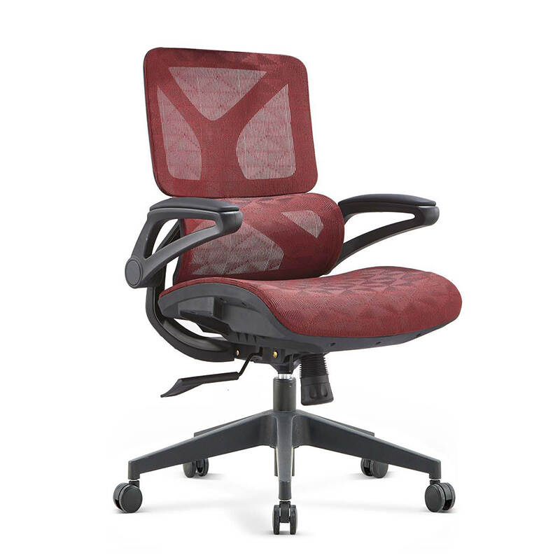 Mid Back Ergonomic Adjustable Home Office Computer Chair with Lumbar Support Office Modern Commercial Furniture