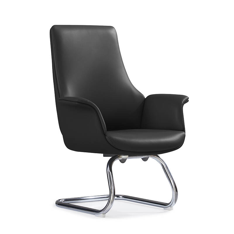 High Quality PU Leather Executive Office Chair With Revolving Wheels For Conference Rooms and Guest Offices