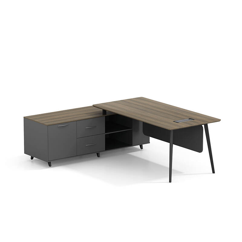 Manager Computer Executive Table Modern L Shaped Office Furniture