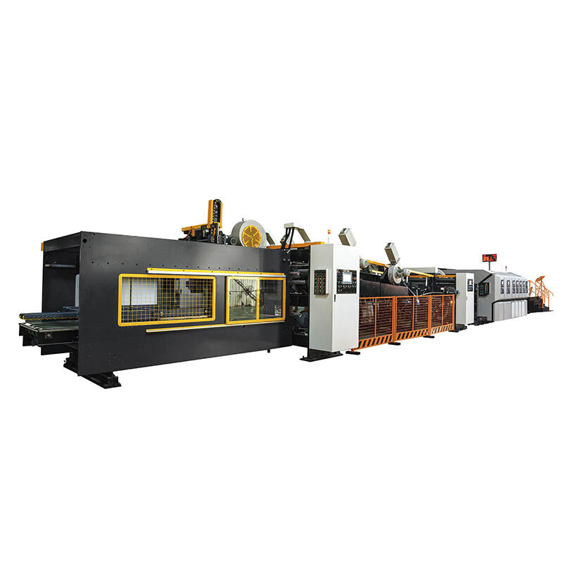 TSE High Speed Flexo Printer Slotter Die-Cutter Machine With Folder Gluer Inline
