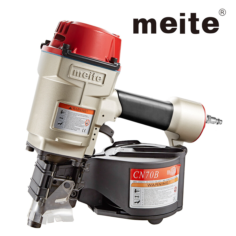 meite CN70B Pneumatic Coil Siding Nailer 1-3/4-Inch to 2-3/4-Inch Industrial Coil Framing Nailer