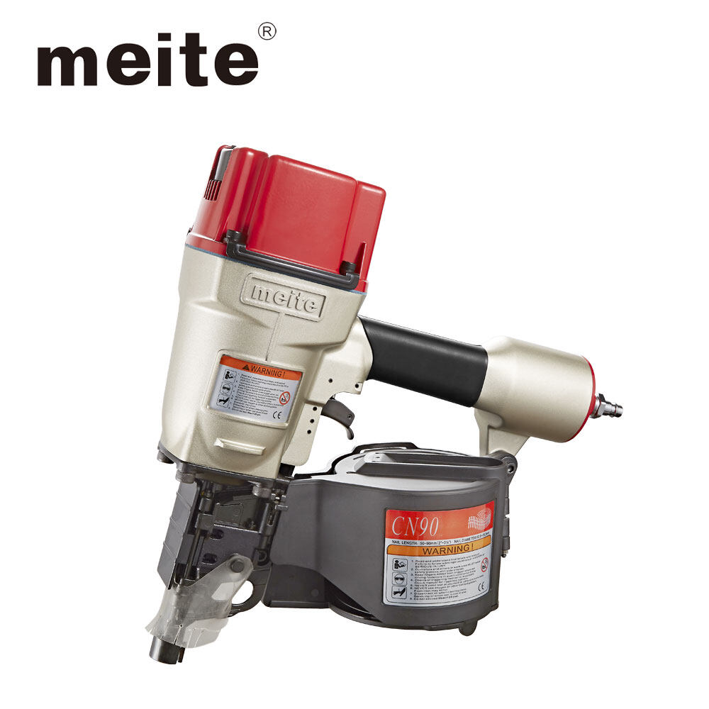 meite CN90 15 Degree 2 1/4-Inch to 3 1/2-Inch Industrial Coil Siding Nailer or Coil Framing Nailer with Aluminum Housing