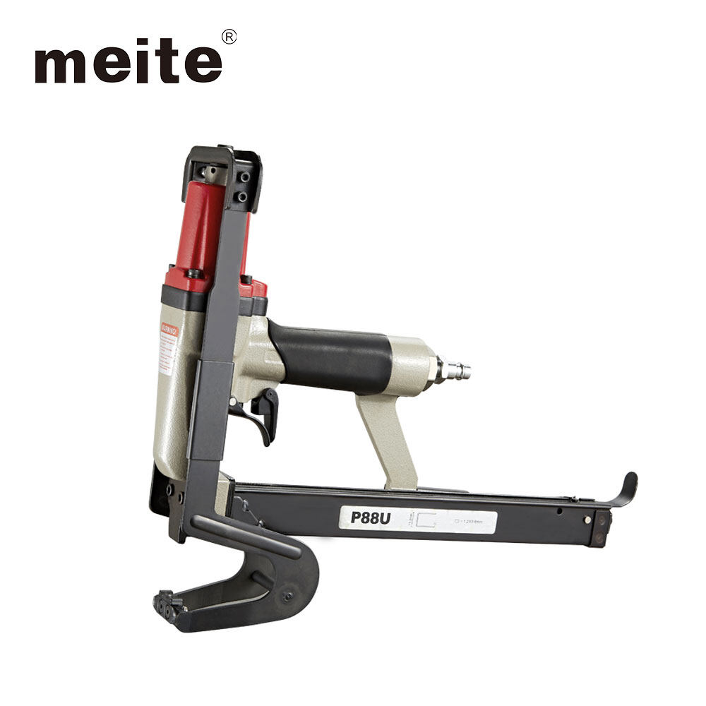 meite P88U Mattress Stapler 20 Gauge 1/2-Inch Crown 3/4-Inch to 7/8-Inch Leg Length Pneumatic Stapling Stapler Plier for Bedding