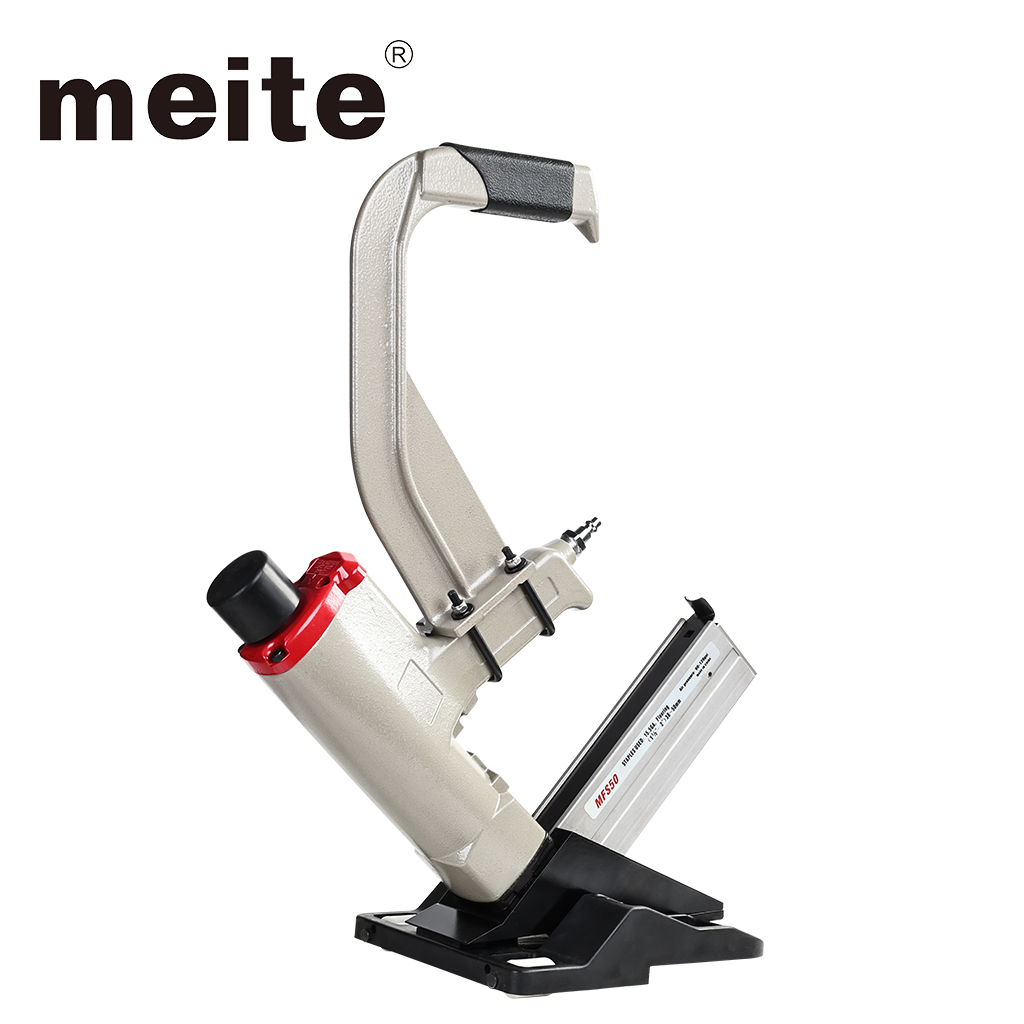 meite MFS50 15-1/2 Gauge 1-1/2-Inch to 2-Inch Pneumatic Mallet Actuated Engineered Hardwood Flooring Nailer Stapler with