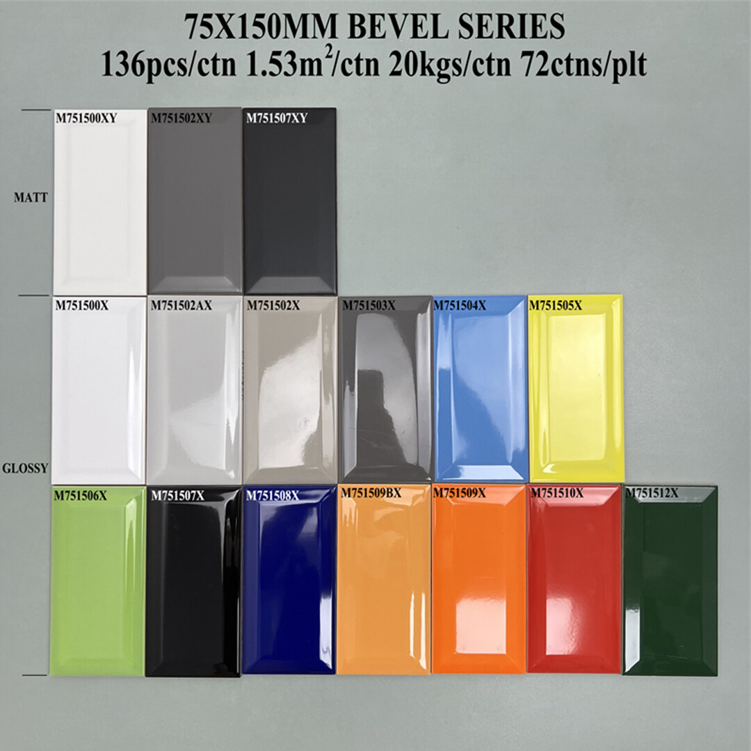 bevelled wall tiles, beveled wall tile, bevelled edge wall tiles