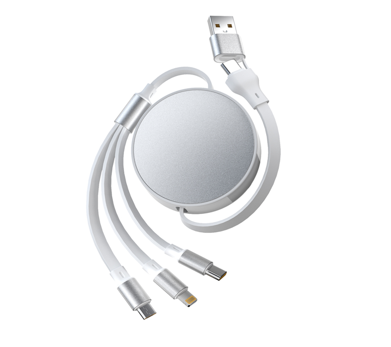 JCX-515 2-to-3 66W 2.0 Fast Charging Retractable Cable