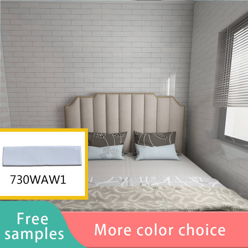 3x12 White Ceramic Kitchen Backsplash Subway Tile