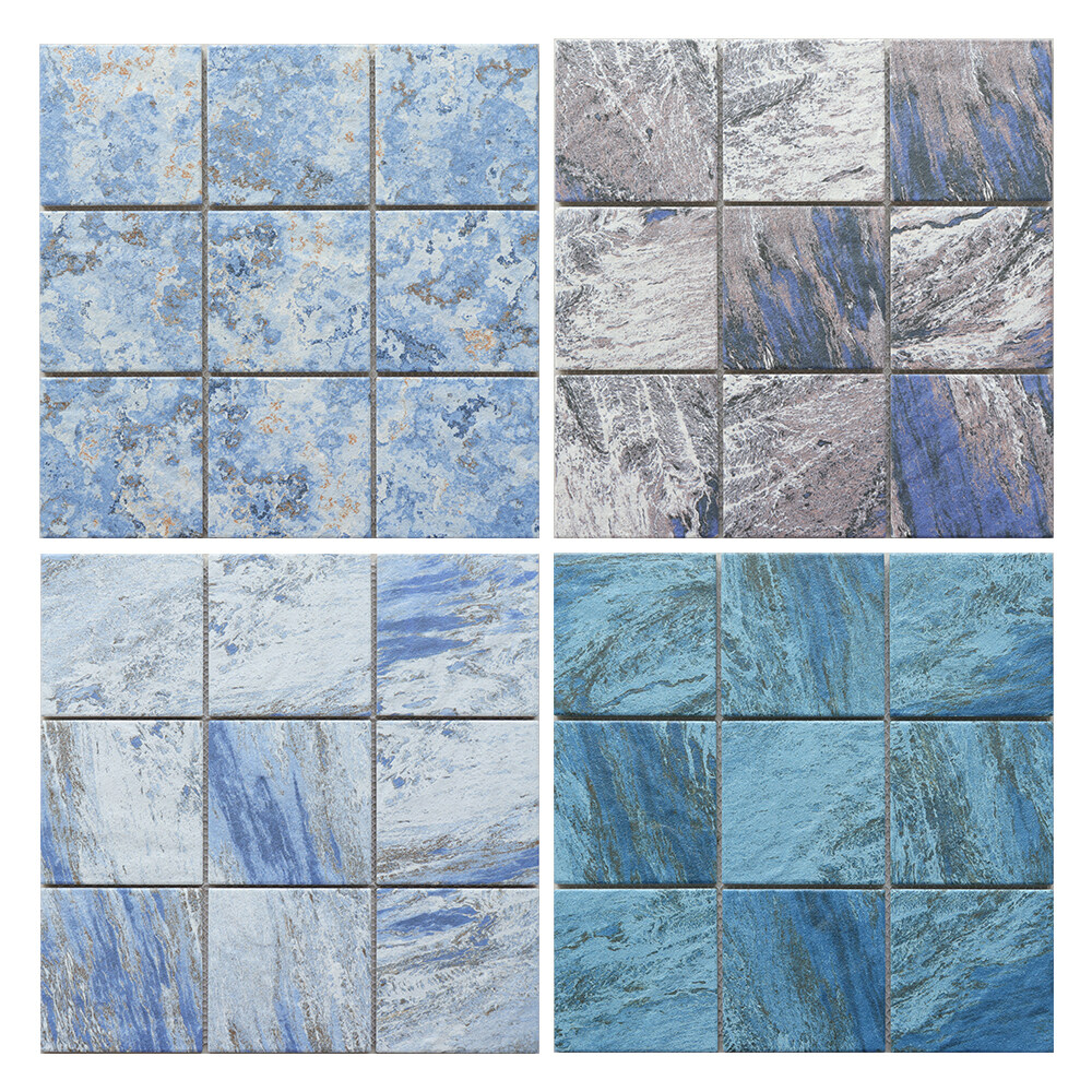 gloss ceramic swimming pool mosaic tiles