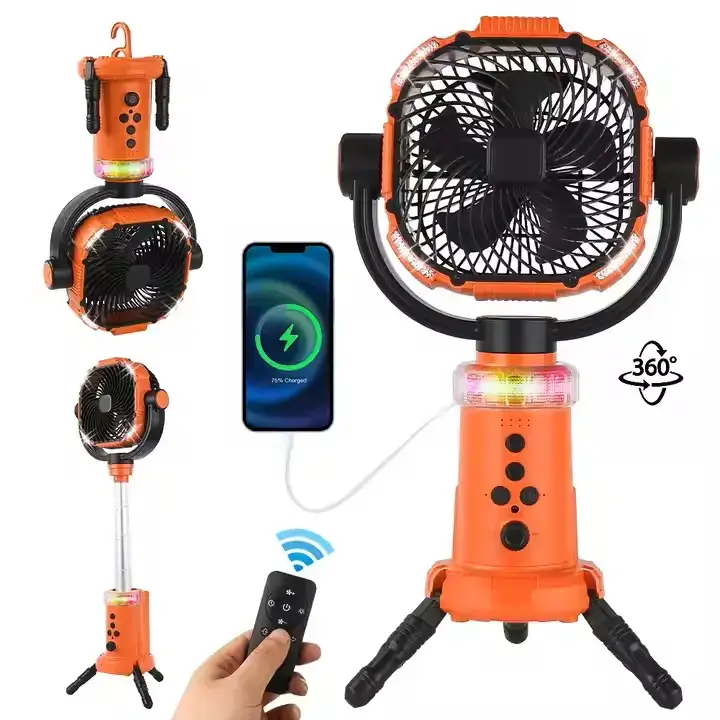 180° Foldable Mini Desk Fan with 4 Modes, 4000mAh Battery, Safe Grille Design for Kids/Office/Outdoor"