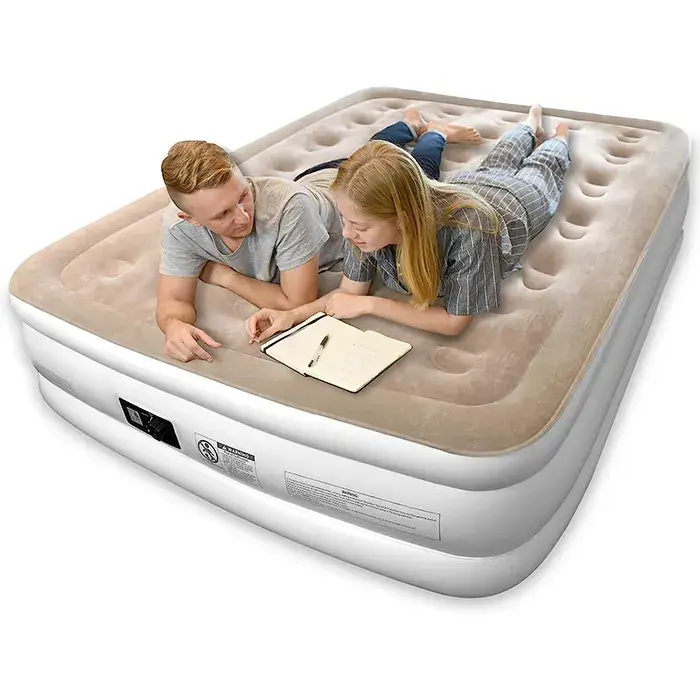 Outdoor Camping Air Mattress, Waterproof & Durable Thickened Inflatable Bed, Portable for 2 Person