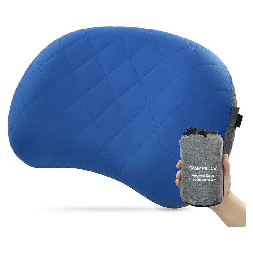 Memory Foam-like Inflatable Pillow, Ultra-Soft Neck Support, Perfect for Travel/Office Nap
