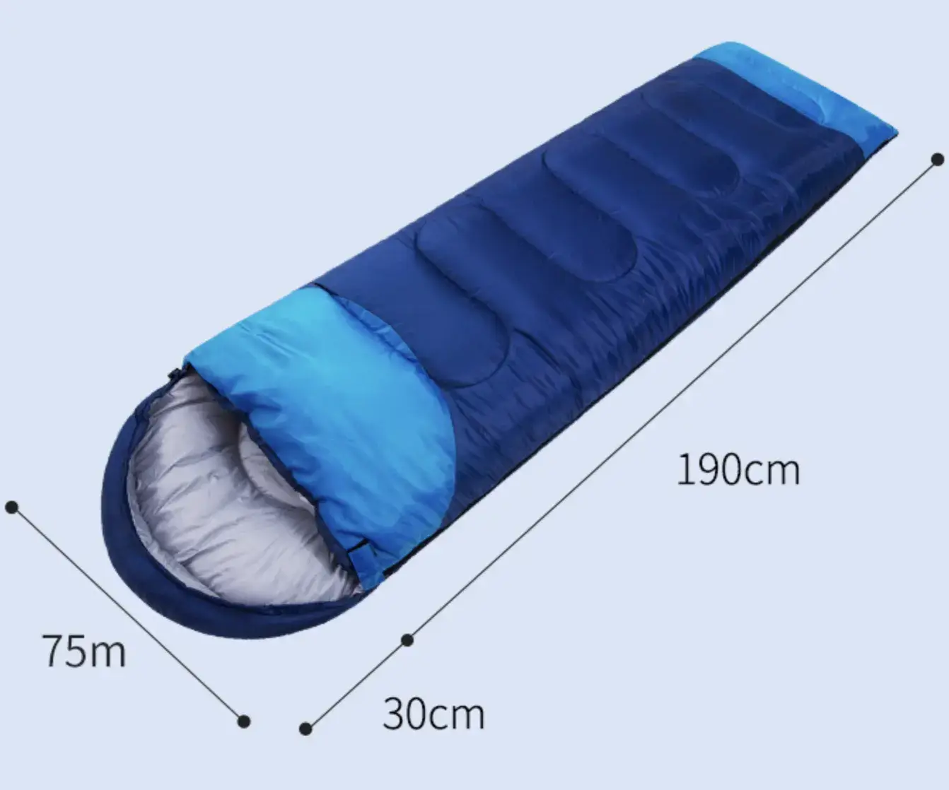 Ultra-Lightweight Portable Sleeping Bag for Adults, All-Season Use, Camping Hiking Travel, Connectable Design