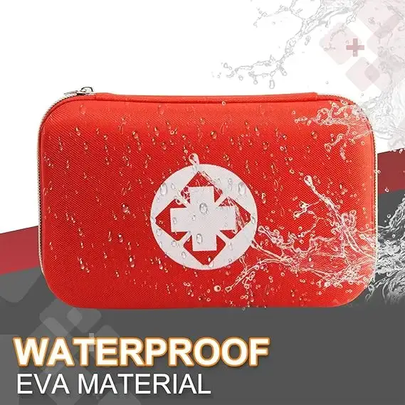 200-Piece First Aid Kit for Home Emergency, Includes Bandages/Gauze/Scissors/Survival Blanket (Waterproof & Portable)