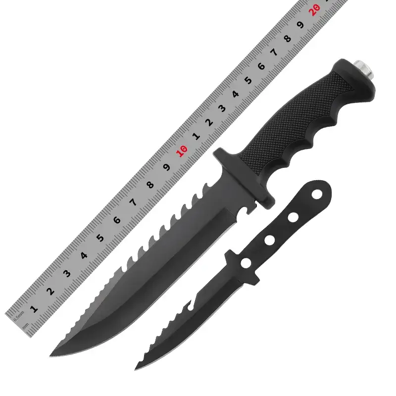 Jungle Survival Machete, 12" 1095 Steel Blade with Paracord Handle & Sheath, Bushcraft Knife for Clearing, Chopping, Hunting