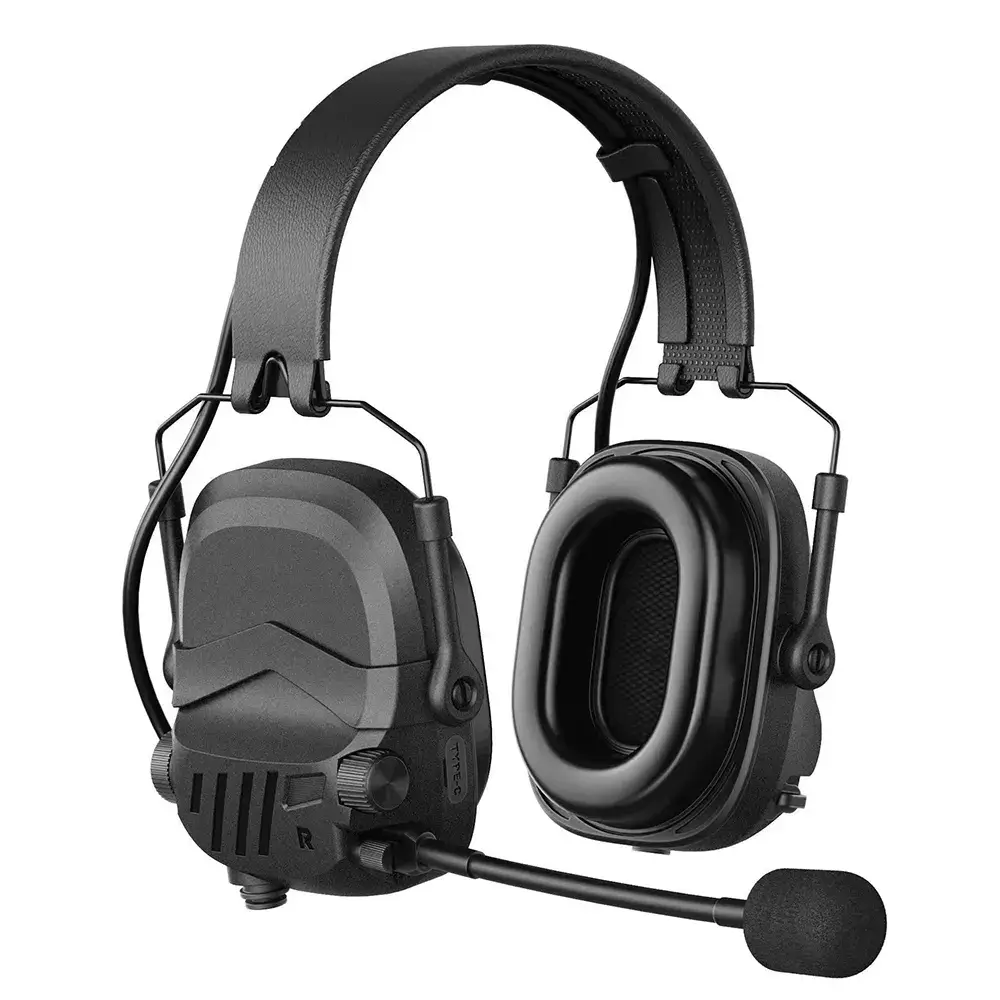 Noise Canceling Ear Protection, 32dB NRR Safety Earmuffs for Shooting, Construction & Lawn Mowing - Adjustable Headband