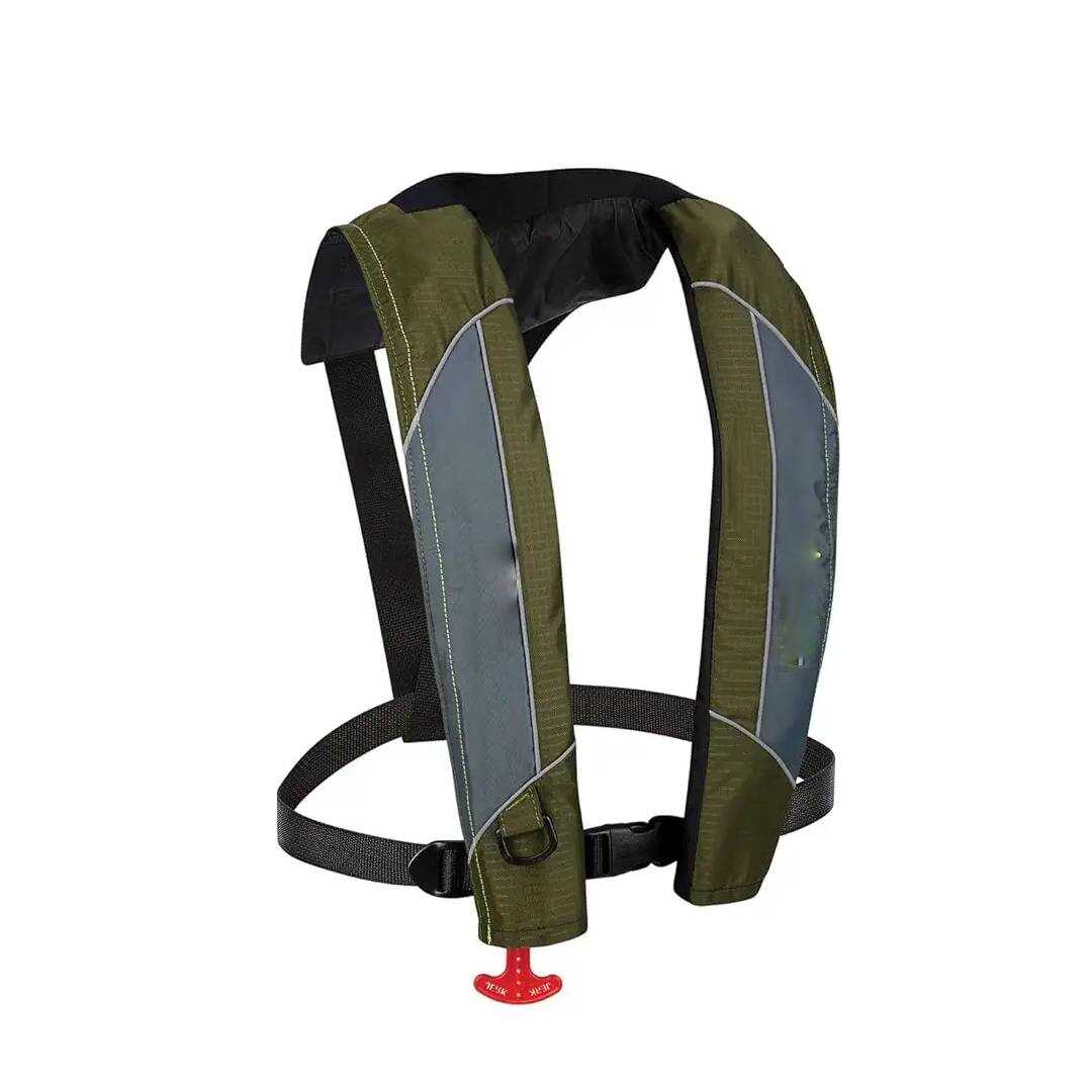 Automatic/Manual Inflatable Life Jacket, Low Profile, Compact Design, Manual Convertible Inflation Option