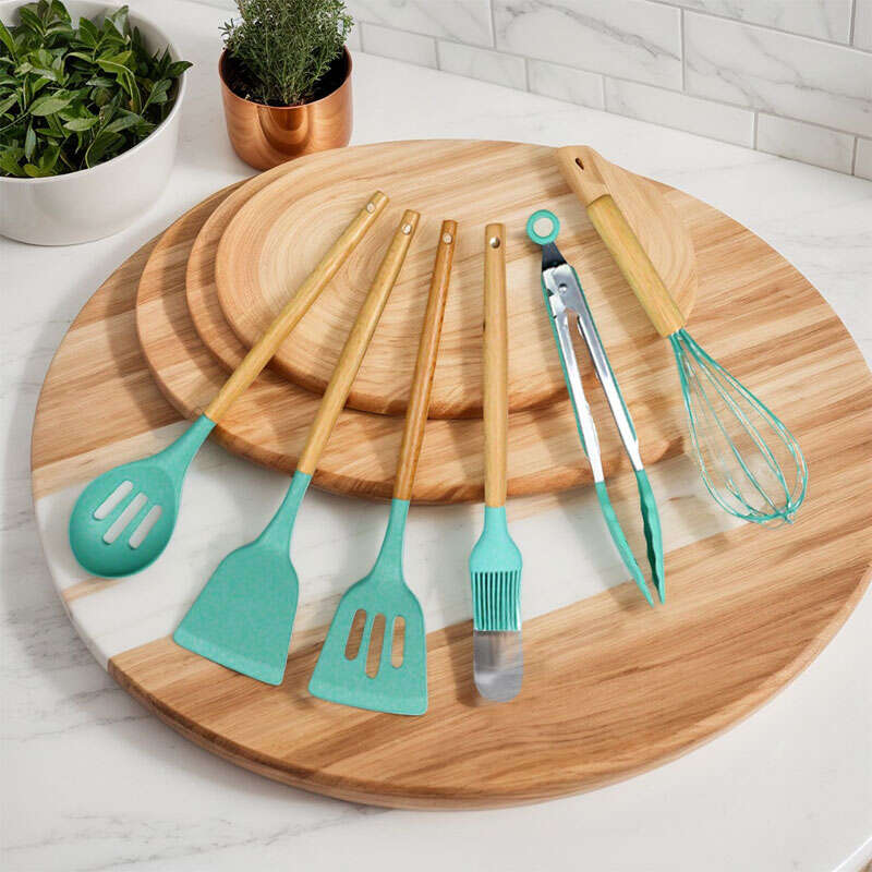 Silicone Kitchen Cooking Utensil Set for Cooking and Baking with BPA-Free One Piece Seamless Design