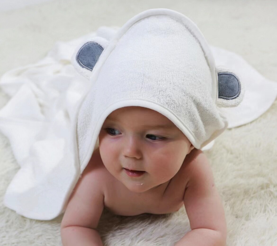 Bamboo Hooded Baby Towel,little bamboo hooded towel