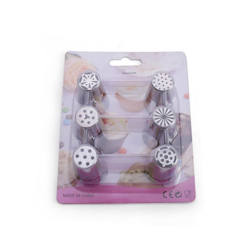 Russian Piping Tips Set,Stainless Steel Cupcake Flower Shaped Frosting Nozzle Kit